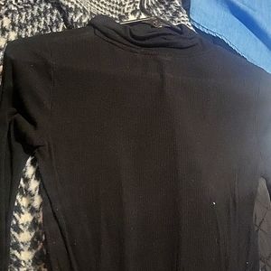Long sleeve black turtle neck
